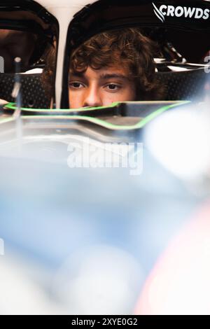 Monza, Italia, 29/04/2024, Monza, Italia. 29 agosto 2024. Andrea Kimi Antonelli (ITA) Mercedes AMG F1 W15 Junior driver. 29.08.2024. Campionato del mondo di formula 1, Rd 16, Gran Premio d'Italia, Monza, Italia, giornata di preparazione. Il credito fotografico dovrebbe essere: XPB/Alamy Live News. Foto Stock