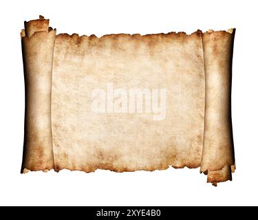Manoscritto, pezzo di pergamena, carta antica, trama grungy, sfondo Foto Stock