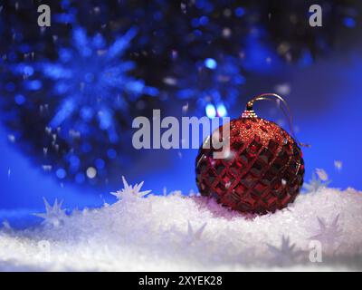 Natale decorazione artistica vita ancora sullo sfondo Foto Stock