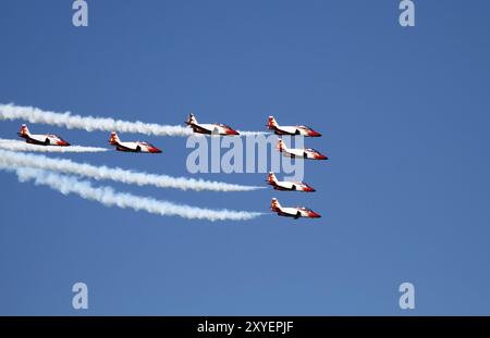 Spettacolo aereo rivolto Foto Stock