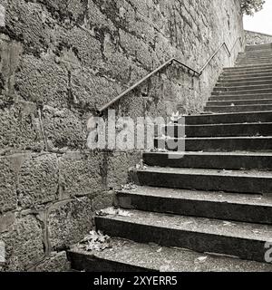 Scale nel centro storico di Karlovy Vary nella Repubblica Ceca Foto Stock