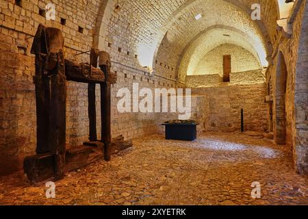 L'abbazia di Thoronet (l'abbaye du Thoronet) è un'abbazia cistercense costruita alla fine del XII secolo nel dipartimento del Var della Provenza nel sud-est della Francia. Foto Stock