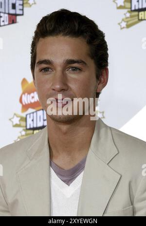 Shia LaBeouf partecipa al ventesimo Annual Kids' Choice Awards di Nickelodeon tenutosi al Pauley Pavilion, UCLA a Westwood, California, il 31 marzo 2007 Foto Stock