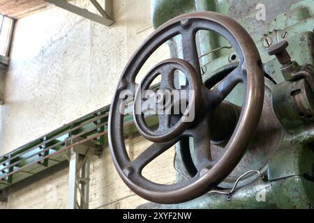 Dettaglio di una macchina nel Technik-Museum di Magdeburgo Foto Stock