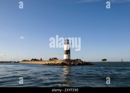 Faro dell'estuario della melma Foto Stock