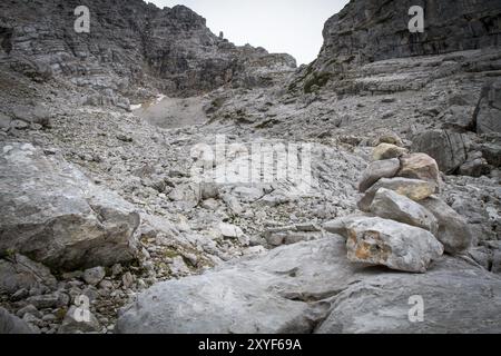 Escursioni in montagna in Austria, Loferer Steinberge Foto Stock