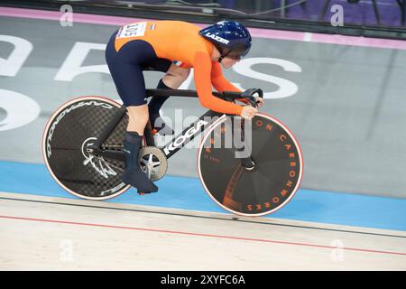 Parigi, Francia. 29 agosto 2024. Parigi, Francia, 08.29.24, Caroline Groot olandese vince la medaglia d'oro nella cronometro femminile C5 500 metri. Crediti: Casey B. Gibson 2024/Alamy Live News Foto Stock