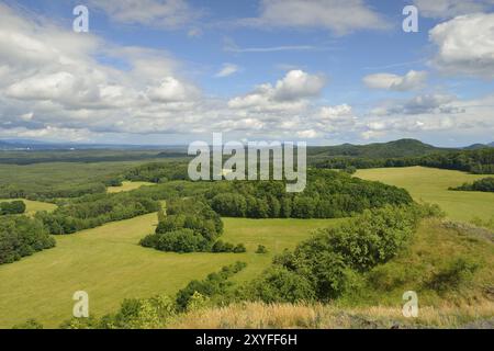 Vista da Lysa skala nella Repubblica Ceca Foto Stock