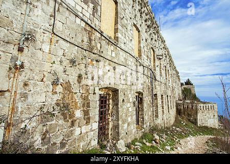 Fort Imperjal sul monte Srd a Dubrovnik Croazia Foto Stock