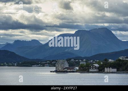 Vista della città di Alesund in Norvegia Foto Stock