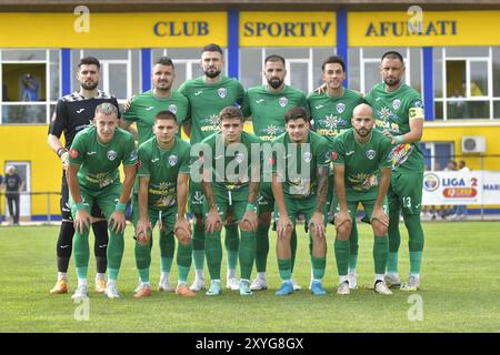 CUPA ROMANIEI LA FOTBAL , CS AFUMATI VS FC GLORIA BUZAU , 29.08.2024 Foto Stock