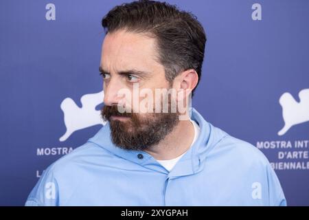 News - Maria - Photocall - il 81° Direttore della Mostra Internazionale d'Arte cinematografica di Venezia Pablo Larrain partecipa al photocall del film Maria , un biopic su Maria Callas, durante la 81° Mostra Internazionale d'Arte cinematografica di Venezia al Lido di Venezia, il 29 agosto 2024. Foto: Cinzia Camela. Lido di Venezia Palazzo del Casinò Italia Copyright: XCinziaxCamelax/xLiveMediax LPN 1491768 Foto Stock