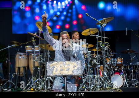 29 agosto 2024, Philadelphia, Pennsylvania, Stati Uniti: TERRY â€œZAPPâ€ TROUTMAN esibendosi alla serie Dell Essence of Entertainment tenutasi al Dell Music Center di Philadelphia PA (Credit Image: © Ricky Fitchett/ZUMA Press Wire) SOLO PER USO EDITORIALE! Non per USO commerciale! Foto Stock