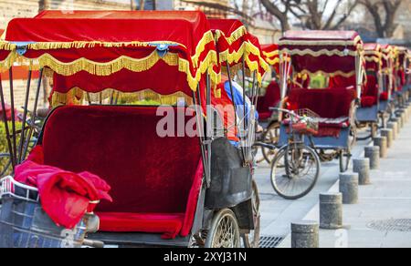 In rickshaw a Beijing in Cina il 28 marzo 2017 Foto Stock