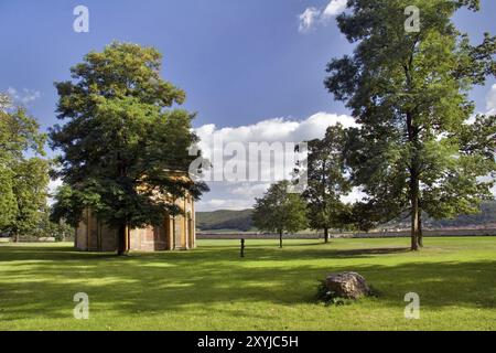 Parco del castello di Heidecksburg Foto Stock