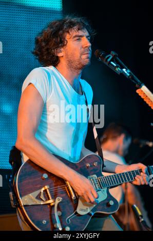 Gary Lightbody - Snow Patrol, V2012, Hylands Park, Chelmsford, Essex, Regno Unito - 19 agosto 2012 Foto Stock