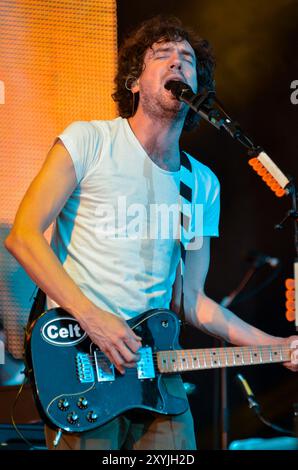 Gary Lightbody - Snow Patrol, V2012, Hylands Park, Chelmsford, Essex, Regno Unito - 19 agosto 2012 Foto Stock