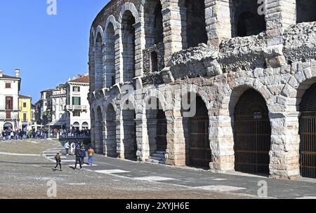 Arena di Verona, frammento Foto Stock