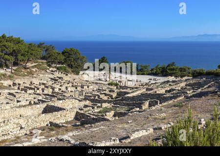 Antica città di Kamiros, Rodi Foto Stock