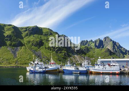 Ballstad sulle isole Lofoten in Norvegia Foto Stock