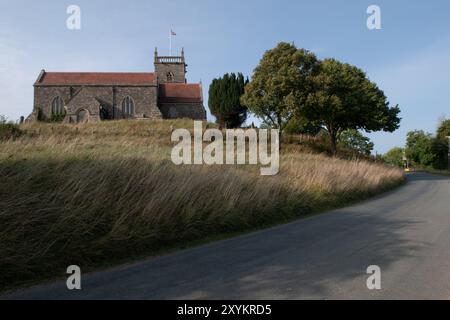 St Arilda's Church, Olbury on Severn, Gloucestershire, Inghilterra Foto Stock