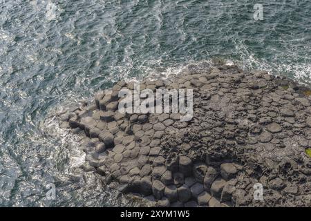 Daepo Jusangjeolli Cliff, Isola di Jeju, Corea del Sud, Asia Foto Stock