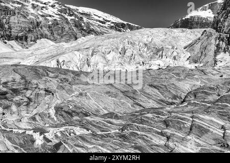 Ghiacciaio Nigaardsbreen, Jostedalsbreen National Park, Breheimen, Luster, Sogn og Fjordane Fylke, Norvegia, maggio 2012, Europa Foto Stock