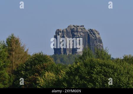 Falkenstein in Svizzera sassone, Falkenstein in svizzera sassone, Germania, Europa Foto Stock