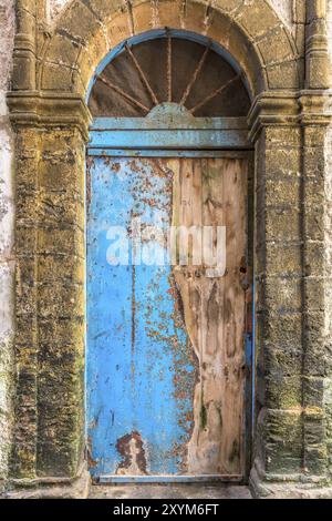 Vecchia porta anteriore in Marocco, Africa del Nord Foto Stock