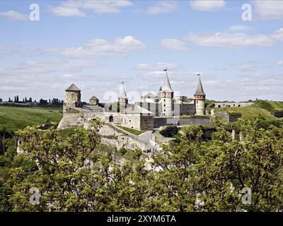 Vecchio castello di Kamenets-Podolsky, Ucraina, Europa Foto Stock