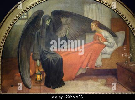 La jeune fille et la mort, Marianne Stokes, 1900, Museo d'Orsay, Ministero francese della Cultura e della comunicazione, Parigi, Francia, Europa occidentale, Europa Foto Stock