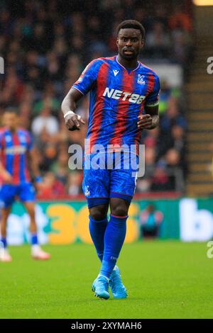 Londra, Regno Unito. 24 agosto 2024. Marc Guehi (6) di Crystal Palace durante la partita tra Crystal Palace FC e West Ham United FC English Premier League al Selhurst Park, Londra, Inghilterra, Regno Unito il 24 agosto 2024 Credit: Every Second Media/Alamy Live News Foto Stock