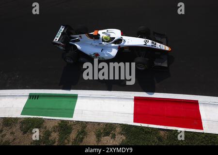 12 BOYA Mari (spa), Campos Racing, Dallara F3 2019, azione durante la Formula 1 Pirelli Gran Premio dâItalia 2024, Gran Premio d'Italia 2024, 16° round del Campionato del mondo di Formula 1 2024 dal 30 agosto al 1° settembre 2024 sull'autodromo Nazionale Monza, a Monza, Italia crediti: Independent Photo Agency/Alamy Live News Foto Stock