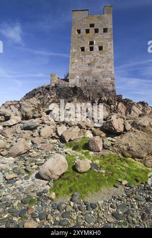 Seymour Tower al largo dell'Isola del Canale di Jersey, Regno Unito Foto Stock
