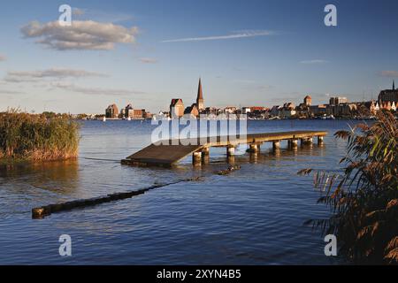 Sul Warnow a Rostock Foto Stock