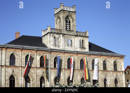 Il municipio di Weimar sulla piazza del mercato Foto Stock