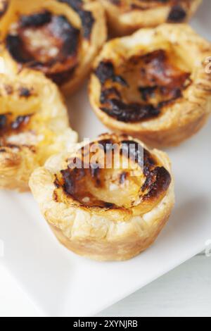 Pasteis de nata dal Portogallo Foto Stock