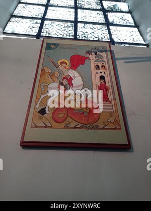 L’église Sainte-Élisabeth est un édifice religieux sis rue de Nimy, à une centaine de mètres de la Grand-Place de Mons, en Belgique. Une chapelle cons Foto Stock