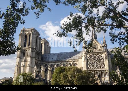 Chiesa di Notre-Dame a Parigi Francia Foto Stock