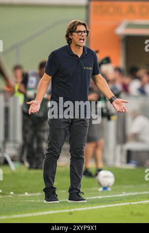 Venezia, Italia. 30 agosto 2024. L'allenatore del Torino Paolo Vanoli ha disputato la partita di serie A tra Venezia e Torino allo stadio Pier Luigi Penzo di Venezia, Italia nord-est - venerdì 30 agosto 2024. Sport - calcio . (Foto di Marco Alpozzi/Lapresse) credito: LaPresse/Alamy Live News Foto Stock