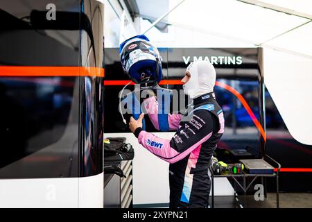 Monza, Italie. 30 agosto 2024. MARTINS Victor (fra), ART Grand Prix, Dallara F2 2024, ritratto durante l'undicesima prova del Campionato FIA di Formula 2 2024 dal 30 agosto al 1 settembre 2024 sull'autodromo Nazionale Monza, a Monza, Italia - Photo Sebastian Rozendaal/Dutch Photo Agency/DPPI Credit: DPPI Media/Alamy Live News Foto Stock