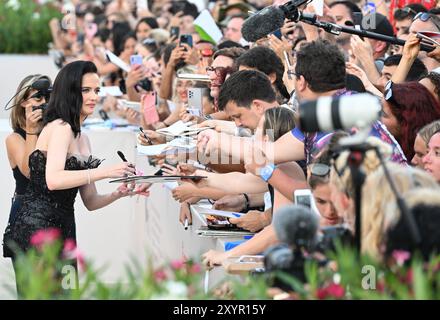 Venezia, Italia. 30 agosto 2024. L'attrice francese Eva Green partecipa alla prima di Babygirl alla 81a Mostra del Cinema di Venezia a Venezia, Italia, venerdì 30 agosto 2024. Foto di Rune Hellestad/ credito: UPI/Alamy Live News Foto Stock