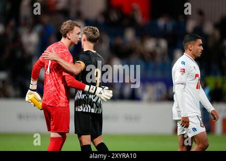 VELSEN - ZUID, PAESI BASSI - AGOSTO 30: Durante l'incontro olandese Keuken Kampioen Divisie tra SC Telstar e Jong AZ al 711 Stadion il 30 agosto 2024 a Velsen - Zuid, Paesi Bassi. (Foto di Jan Mulder/Orange Pictures) credito: Orange Pics BV/Alamy Live News Foto Stock