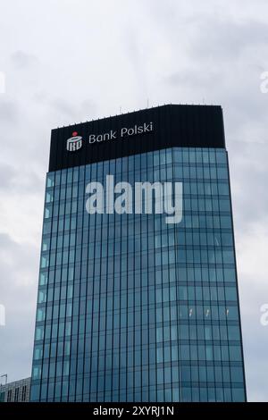 Sede centrale della Bank Polski a Varsavia, Polonia. Foto Stock