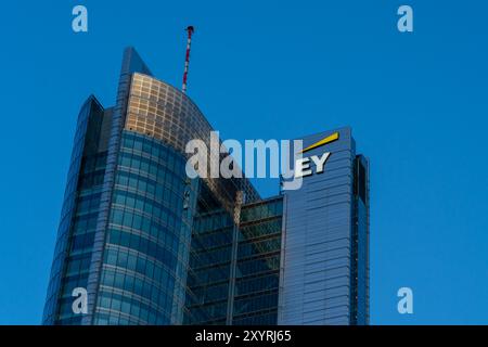 EY Polonia edificio per uffici a Varsavia, Polonia. Foto Stock