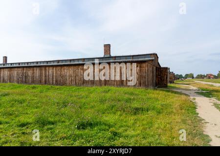 Campo di concentramento di Auschwitz a Oswiecim, Polonia Foto Stock