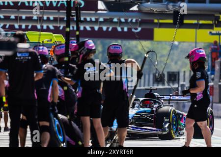 Autodromo di Monza, Monza, Italia. 30.August.2024; Esteban Ocon di Francia e BWT Alpine F1 Team durante il Gran Premio d'Italia di Formula 1 crediti: Jay Hirano/AFLO/Alamy Live News Foto Stock