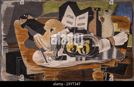 Dipinto di Georges Braque chiamato Still Life: The Table Painted 1928 Foto Stock