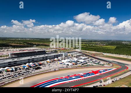 Austin, Etats Unis. 30 agosto 2024. Illustrazione del circuito durante il Lone Star Star Star le Mans 2024, 6° round del FIA World Endurance Championship 2024, dal 30 agosto al 1° settembre 2024 sul circuito delle Americhe ad Austin, Texas, Stati Uniti d'America - foto Javier Jimenez/DPPI Credit: DPPI Media/Alamy Live News Foto Stock