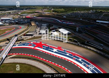 Austin, Etats Unis. 30 agosto 2024. Illustrazione del circuito durante il Lone Star Star Star le Mans 2024, 6° round del FIA World Endurance Championship 2024, dal 30 agosto al 1° settembre 2024 sul circuito delle Americhe ad Austin, Texas, Stati Uniti d'America - foto Javier Jimenez/DPPI Credit: DPPI Media/Alamy Live News Foto Stock